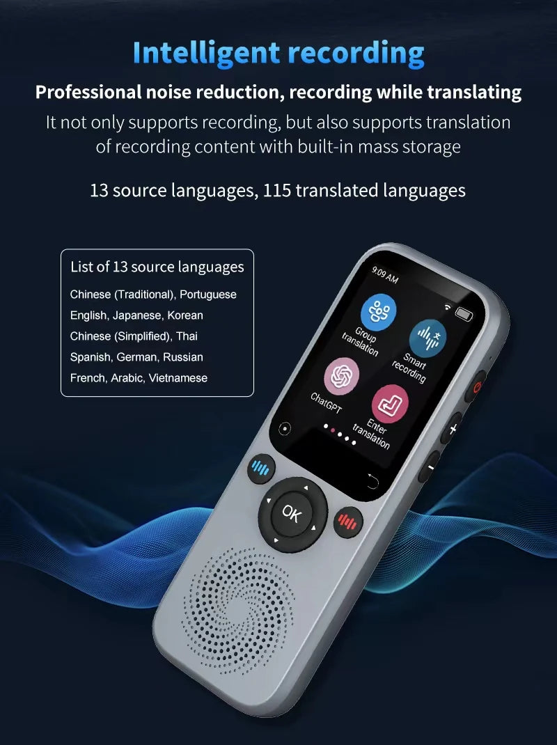 Translation Camera Device S20 Real-Time Smart AI Voice Photo Translator 138 Languages Portable Text Voice Translator