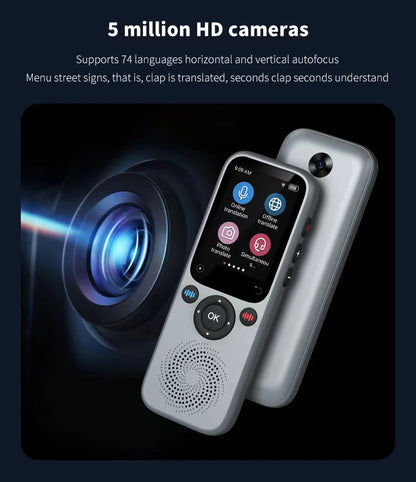 Translation Camera Device S20 Real-Time Smart AI Voice Photo Translator 138 Languages Portable Text Voice Translator