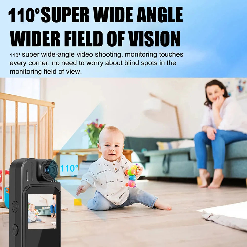 Full HD 1080P Mini Body Camera Body Mounted Camera Night Vision Digital Video Recorder 1.3inch Bodycam Police Camera