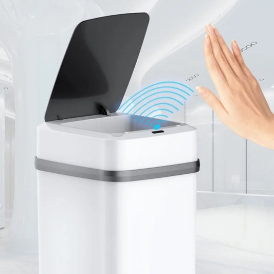 Bin 13L Bathroom Touch In The Toilet Garbage Bucket Waste Bins Dustbin Smart Trash Can Kitchen