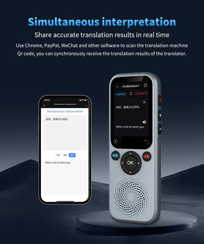 Translation Camera Device S20 Real-Time Smart AI Voice Photo Translator 138 Languages Portable Text Voice Translator