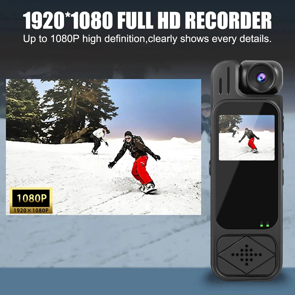 Full HD 1080P Mini Body Camera Body Mounted Camera Night Vision Digital Video Recorder 1.3inch Bodycam Police Camera