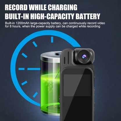 Full HD 1080P Mini Body Camera Body Mounted Camera Night Vision Digital Video Recorder 1.3inch Bodycam Police Camera