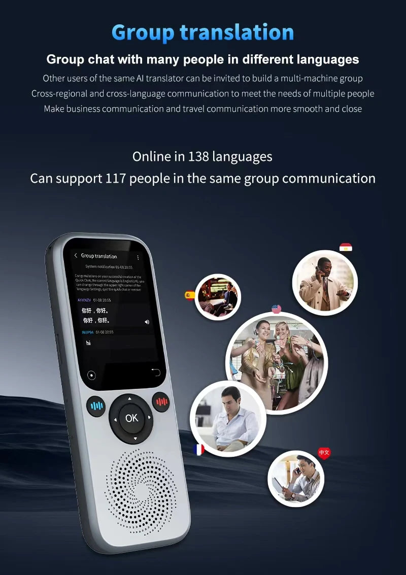 Translation Camera Device S20 Real-Time Smart AI Voice Photo Translator 138 Languages Portable Text Voice Translator