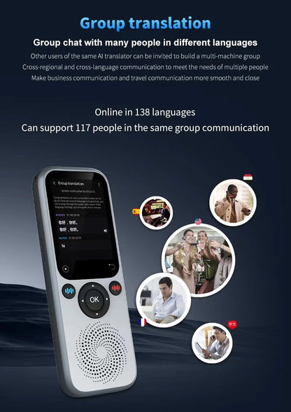 Translation Camera Device S20 Real-Time Smart AI Voice Photo Translator 138 Languages Portable Text Voice Translator
